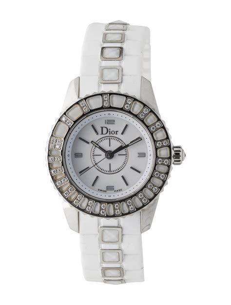 dior christal ladies strap watch.